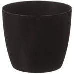 Serinova YK01 Siyah 11 cm 0.68 lt Yakut Saksı No:1 Drenaj Aparatı ile Birlikte