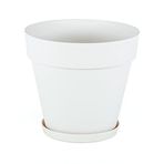 Serinova YS08 Yalı 55 cm 76 lt Kirli Beyaz Drenaj Aparatlı Saksı