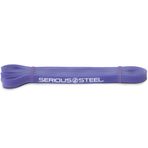 SERIOUS STEEL FITNESS Destekli 41 inç Çekme Bandı, Direnç ve Streç Bandı, Powerlifting Band & Pull-up Yardımcı Döngü Bandı (# 1 Mor - Tek Bant)