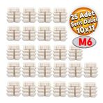 Şerit Dübel 10x11 Plastik M6 ( 25 Adet)