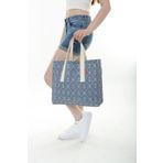 Serkan Çanta Bez Çanta Atölyesi Bez Çanta Marin Çapa Desenli Tote Bag