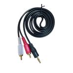 SERMER PAZARLAMA AMFİ SES SİSTEMİ KABLOSU OEM STERİO TO AUX KABLO 2 RCA TO 3.5 MM KABLO