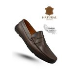 Sermoda Erkek Loafer - Hakiki Deri Rok Loafer Erkek Ayakkabı Kahve