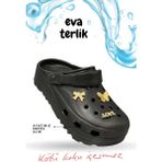 sermoda Rahat Tabanlı Yüksek Ölçekli Hastane Aşçı Hemşire Doktor Terliği Eva Sabo Kadın Terlik Siyah
