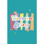 Sermon Notes: A Church Notebook and Sermon Journal to Record, Worship and Remember Weekly Sunday Sermon Messages - Christian Gifts for Women and Teen Girls to Foster Spiritual Growth (Teal Retro)