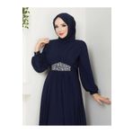 SERRA MODA TESETTÜR PİLİSELİ ABİYE ELBİSE VE ŞAL TAKIM