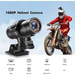 Serreha F9 Mini Spor DV Aksiyon Kamerası 1080P Full HD Su Geçirmez Kask, Bisiklet ve Motosiklet Kamerası - Siyah