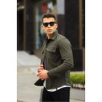 Serseri Jeans Erkek Çift Cep Mint Yeşili Taktik Kumaş Paraşüt Gömlek - XL - Haki