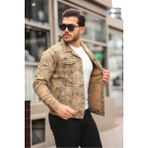 Serseri Jeans Koyu Haki Erkek Kot Ceket - 2XL