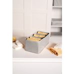 Serstil 6 Gözlü Çekmece İçi Dolap Çorap / İç Çamaşırı Katlanabilir Düzenleyici Organizer Kutu 14x28x12 cm
