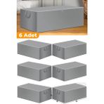 Serstil Büyük Boy Gri Baza Altı ve Çekyat Hurç 65 x 45 x 22 cm Dayanıklı Polipropilen Malzeme - 45 x 64