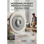 Sert 100MM Yün Polisaj Flap Keçe - Matkap ve Spiral Uyumlu Metal Cam Parlatma Çarkı 723110