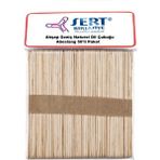 Sert Kırtasiye Ahşap Geniş Naturel Dil Çubuğu Abeslang 50'li Paket