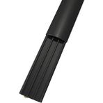 Sert Plastik 50x12 Balık Sırtı Yapışkanlı Kablo Kanalı Siyah 2 mt