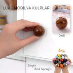Sert Plastik Düğme Yuvarlak Top Ceviz Dolap Mobilya Mutfak Dolabı Çekmece Kulbu Kulpu Kulplar