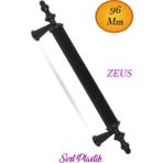 (Sert Plastik) Zeus 96 mm Siyah Mobilya Çekmece Mutfak Dolap Kapak Dolabı Kulpu Kulbu Kulplar - Standart