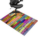 Sert zeminler için dayanıklı sandalye minderi, ofis ve ev halısı koruyucu, 120 x 150 cm, sert ahşap, fayans ve halı kaplı yüzeyler için dayanıklı paspaslar, ofis koltukları için mükemmel koruma