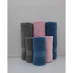 Sertay 50X90/70X140 Pamuk Bukle Banyo Havlusu Petek Set-1 - 70 x 140 cm - Mavi