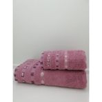 Sertay Can 50X90 /85X150 %100 Pamuk Bukle El/banyo Havlusu Set-6 - 90 x 150 cm - Gül Kurusu