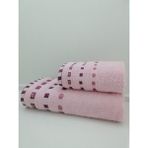 Sertay Can 50X90 /85X1500 %100 Pamuk Bukle El/banyo Havlusu Set-5 - 90 x 150 cm - Pudra