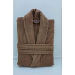 Sertay Havlu %100 Pamuk Bukle Lüks Tek Bornoz S0014 - 4XL - Kahverengi