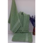 Sertay Petek %100 Pamuk Bornoz/50X90/85X150 Set 3 Parça S0093