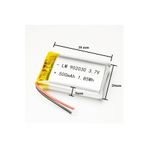 Sertec 3.7v 500mah Lityum Polimer Pil 1.5a (DRONE İÇİN UYGUN DEĞİLDİR) 902030