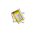 Sertec 383450 3.7V 750 Mah Lityum Polimer Pil 1.5A (Drone Için Uygun Değildir)