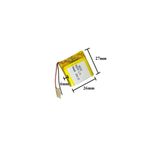 Sertec 582728 3.7V 400 Mah Lityum Polimer Pil 1.5A (Drone Için Uygun Değildir)