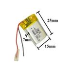 Sertec 631525 3.7V 180 Mah Lityum Polimer Pil 1.5A (Drone Için Uygun Değildir)