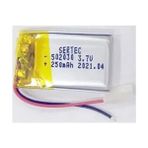 Sertec Lipo Polimer 502030 3.7V 250MAH Batarya Pil Sarı Renkli Hafif ve Güçlü