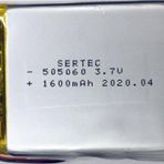 Sertec Lipo Polimer 505060 3.7V 1600Mah Batarya Pil