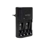 Sertec STC-C9V 4'lü Pil Şarj Aleti AA-AAA-9V Uyumlu 1,2 V Yüksek Performanslı Şarj Edilebilir