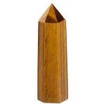 Sertifikalı 1.kalite Doğal Kaplan Gözü Taşı Piramit Kazık Obelisk Parça