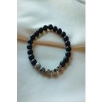 Sertifikali 8 Mm Benekli (Dalmacya) Jasper, Lav Tasi Erkek Dogaltas Bileklik