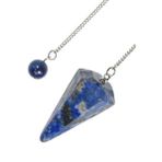 Sertifikalı Aaa+ Kalite Lapis Lazuli Taşı Pandül Sarkaç - 4cm