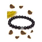 Sertifikalı Aaa+ Kalite Shungite - Şungit Taşı Bileklik - Gümüş Aparatlı