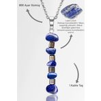 Sertifikalı AAA+ Kırık Taşlı Model Lapis Lazuli Taşı Kolye