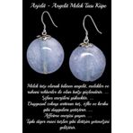 Sertifikalı Anjelit Angelite Melek Taşı Doğal Taş Küpe
