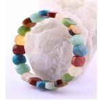 Sertifikalı Apatit Jasper Aventurin Yeşim Kaplan Gözü 9x14mm Doğal Taş Bileklik