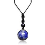 Sertifikalı Ayarlanabilir Doğal Lapis Lazuli Taşı Kolye