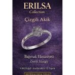 Sertifikalı Bağırsak Hassasiyeti Enerji Yüzüğü – Çizgi Akik Taşı Ayarlamalı İnce Başak Yengeç Oğlak