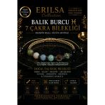 Sertifikalı Balık Burcu 7 Çakra Doğal Taş Bileklik - Ayarlamalı Unisex Lüks Hem Bileklik Hem Halhal