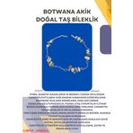 Sertifikalı Bostwana Doğal Taş El Yapımı Tasarım Bileklik