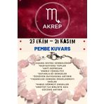 Sertifikalı Burç Taşı Akrep Burcu Pembe Kuvars Taşı Bileklik