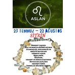 Sertifikalı Burç Taşı Aslan Burcu Sitrin Taşı Bileklik