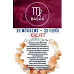 Sertifikalı Burç Taşı Başak Burcu Kalsit Taşı Bileklik