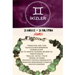Sertifikalı Burç Taşı Ikizler Burcu Zümrüt Taşı Bileklik