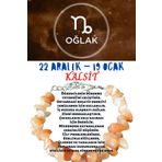 Sertifikalı Burç Taşı Oğlak Burcu Kalsit Taşı Bileklik
