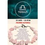Sertifikalı Burç Taşı Terazi Burcu Pembe Kuvars Taşı Bileklik